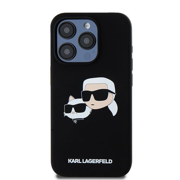 iTok webáruház - Karl Lagerfeld Karl Lagerfeld Silicone Karl&Choupette MagSafe tok iPhone 15 Pro készülékhez (fekete) 3 Karl Lagerfeld Silicone Karl&Choupette MagSafe case for iPhone 15 Pro (fekete)