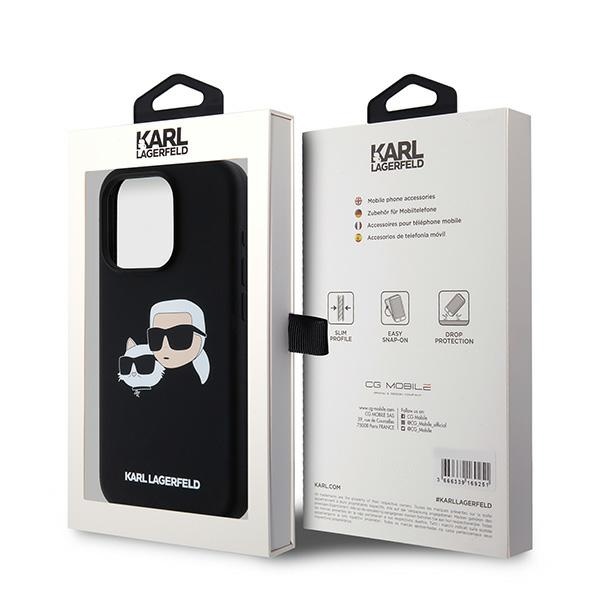 iTok webáruház - Karl Lagerfeld Karl Lagerfeld Silicone Karl&Choupette MagSafe tok iPhone 15 Pro készülékhez (fekete) 8 Karl Lagerfeld Silicone Karl&Choupette MagSafe case for iPhone 15 Pro (fekete)