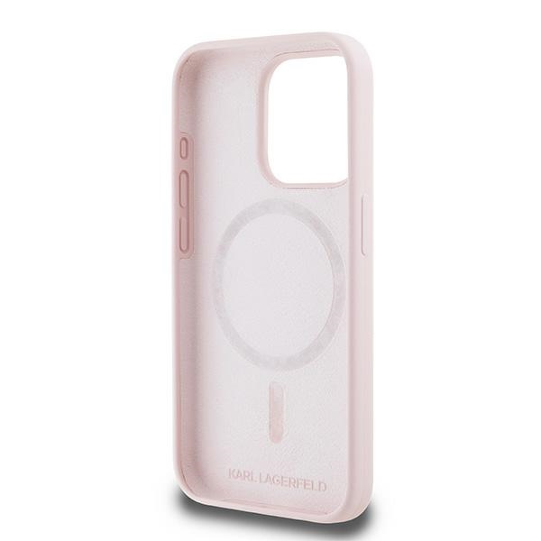 iTok webáruház - Karl Lagerfeld Karl Lagerfeld Silicone Karl & Choupette MagSafe tok iPhone 15 Pro készülékhez (rózsaszín) 7 Karl Lagerfeld Silicone Karl&Choupette MagSafe Case for iPhone 15 Pro (rózsaszín)