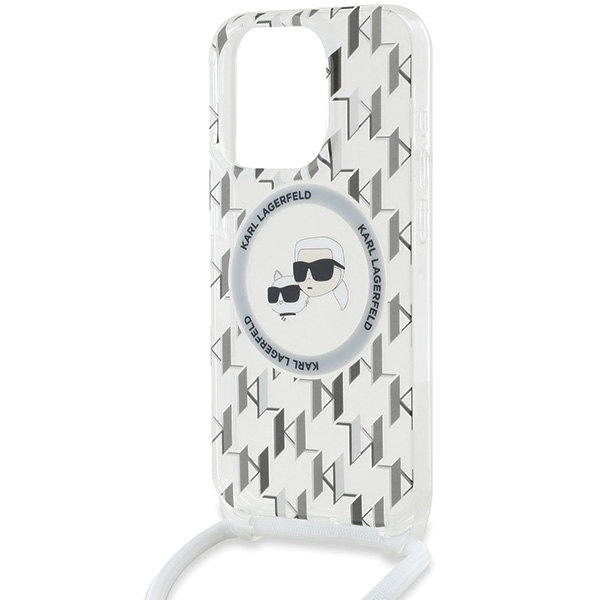 iTok webáruház - Karl Lagerfeld Karl Lagerfeld IML Crossbody Monogram Karl & Choupette Head MagSafe tok iPhone 15 Pro készülékhez (átlátszó) 4 Karl Lagerfeld IML Crossbody Monogram Karl & Choupette Head MagSafe Case for iPhone 15 Pro (átlátszó)