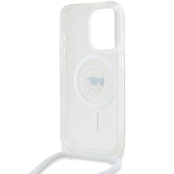 iTok webáruház - Karl Lagerfeld Karl Lagerfeld Crossbody IML Karl Head MagSafe tok iPhone 15 Pro készülékhez (átlátszó) 6 Karl Lagerfeld Crossbody IML Karl Head MagSafe case for iPhone 15 Pro (átlátszó)