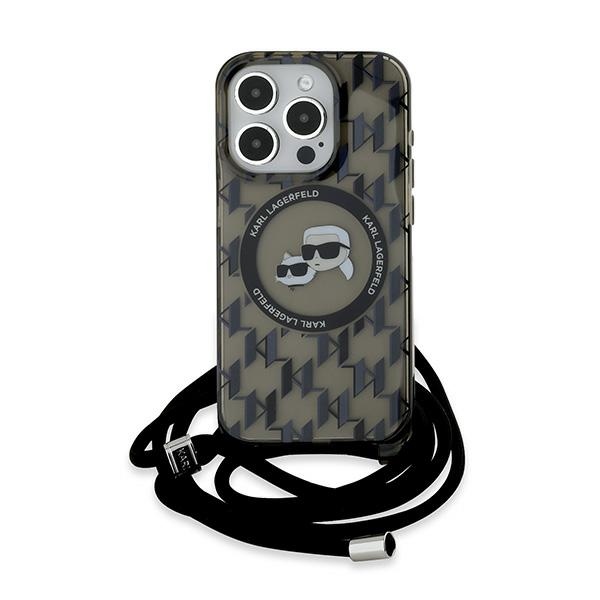 iTok webáruház - Karl Lagerfeld Karl Lagerfeld IML Crossbody Monogram Karl & Choupette Head MagSafe tok iPhone 15 Pro készülékhez (fekete) 2 Karl Lagerfeld IML Crossbody Monogram Karl & Choupette Head MagSafe Case for iPhone 15 Pro (fekete)