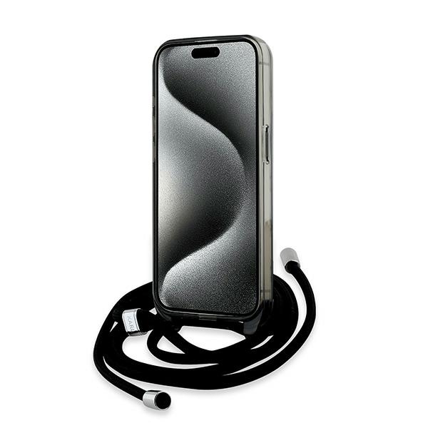 iTok webáruház - Karl Lagerfeld Karl Lagerfeld IML Crossbody Monogram Karl & Choupette Head MagSafe tok iPhone 15 Pro készülékhez (fekete) 4 Karl Lagerfeld IML Crossbody Monogram Karl & Choupette Head MagSafe Case for iPhone 15 Pro (fekete)