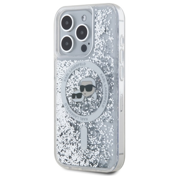 iTok webáruház - Karl Lagerfeld Karl Lagerfeld Liquid Glitter Karl & Choupette Head MagSafe iPhone 15 Pro tok (átlátszó) 2 Karl Lagerfeld Liquid Glitter Karl & Choupette Head Magsafe iPhone 15 Pro Case (átlátszó)