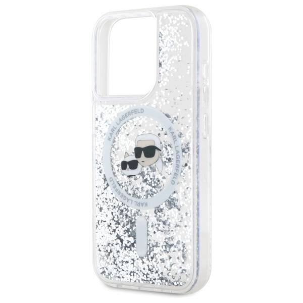 iTok webáruház - Karl Lagerfeld Karl Lagerfeld Liquid Glitter Karl & Choupette Head MagSafe iPhone 15 Pro tok (átlátszó) 6 Karl Lagerfeld Liquid Glitter Karl & Choupette Head Magsafe iPhone 15 Pro Case (átlátszó)