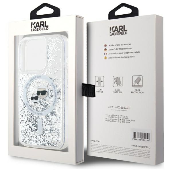 iTok webáruház - Karl Lagerfeld Karl Lagerfeld Liquid Glitter Karl & Choupette Head MagSafe iPhone 15 Pro tok (átlátszó) 8 Karl Lagerfeld Liquid Glitter Karl & Choupette Head Magsafe iPhone 15 Pro Case (átlátszó)
