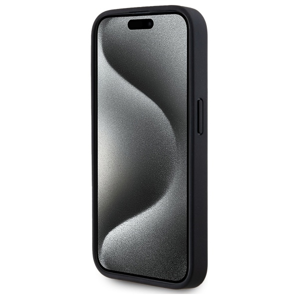 iTok webáruház - Karl Lagerfeld Karl Lagerfeld bőr monogramos, fém logós MagSafe tok iPhone 15 Pro készülékhez (fekete) 5 Karl Lagerfeld Leather Monogram Metal Logo MagSafe iPhone 15 Pro Case (fekete)