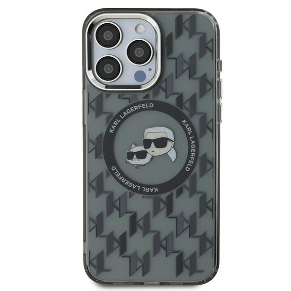 iTok webáruház - Karl Lagerfeld Karl Lagerfeld IML Monogram Karl & Choupette Head MagSafe tok iPhone 15 Pro készülékhez (fekete) 3 Karl Lagerfeld IML Monogram Karl & Choupette Head MagSafe iPhone 15 Pro Case (fekete)