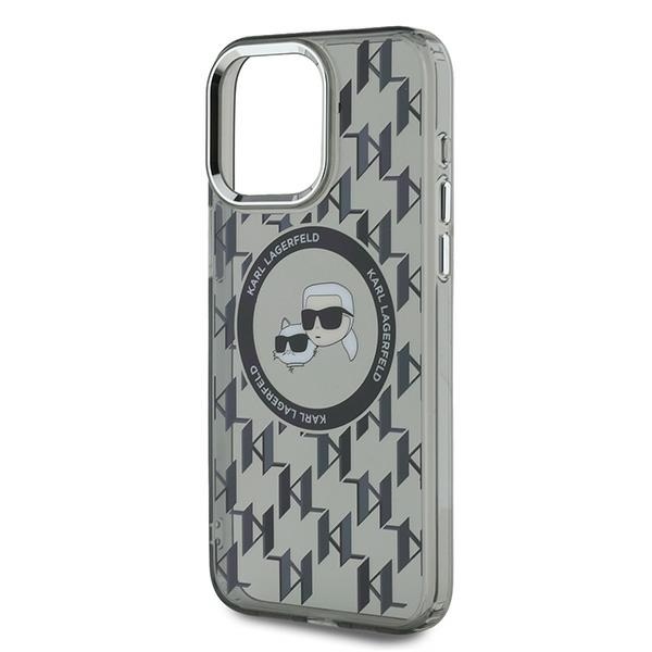 iTok webáruház - Karl Lagerfeld Karl Lagerfeld IML Monogram Karl & Choupette Head MagSafe tok iPhone 15 Pro készülékhez (fekete) 6 Karl Lagerfeld IML Monogram Karl & Choupette Head MagSafe iPhone 15 Pro Case (fekete)