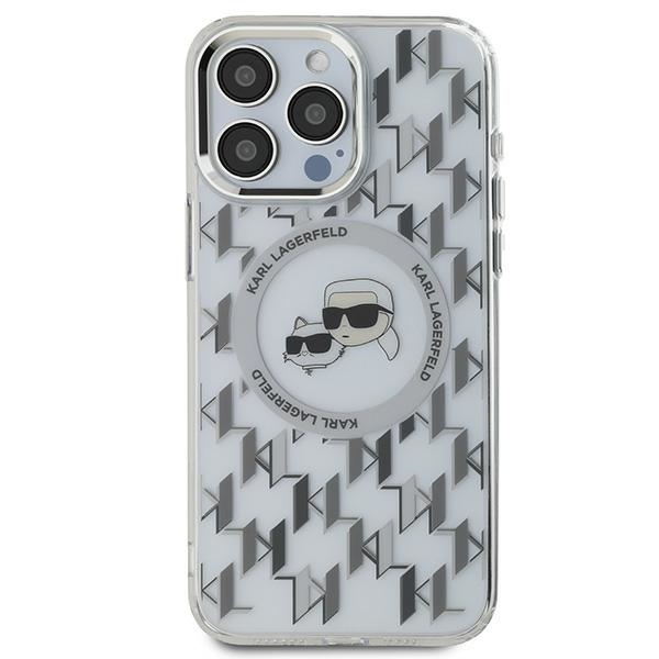 iTok webáruház - Karl Lagerfeld Karl Lagerfeld IML Monogram Karl & Choupette Head MagSafe tok iPhone 15 Pro készülékhez (átlátszó) 3 Karl Lagerfeld IML Monogram Karl & Choupette Head MagSafe iPhone 15 Pro Case (átlátszó)