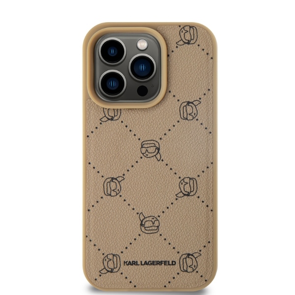 iTok webáruház - Karl Lagerfeld Karl Lagerfeld Magsafe Karl Head tok iPhone 15 Pro készülékhez (bézs) 2 Karl Lagerfeld Magsafe Karl Head iPhone 15 Pro Case (bézs)