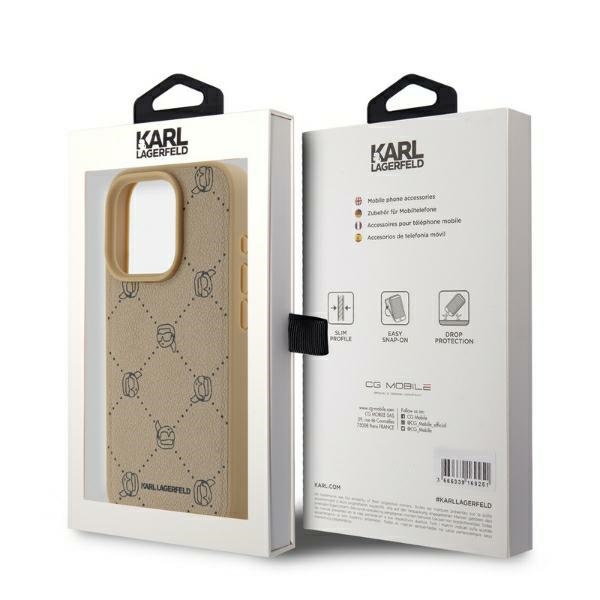 iTok webáruház - Karl Lagerfeld Karl Lagerfeld Magsafe Karl Head tok iPhone 15 Pro készülékhez (bézs) 5 Karl Lagerfeld Magsafe Karl Head iPhone 15 Pro Case (bézs)