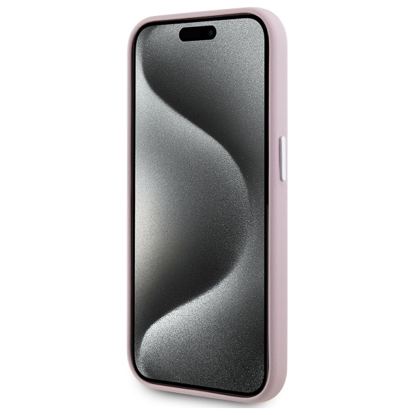 iTok webáruház - Karl Lagerfeld Karl Lagerfeld FW Metal Plate MagSafe tok iPhone 15 Pro készülékhez (rózsaszín) 5 Karl Lagerfeld FW Metal Plate MagSafe iPhone 15 Pro Case (rózsaszín)