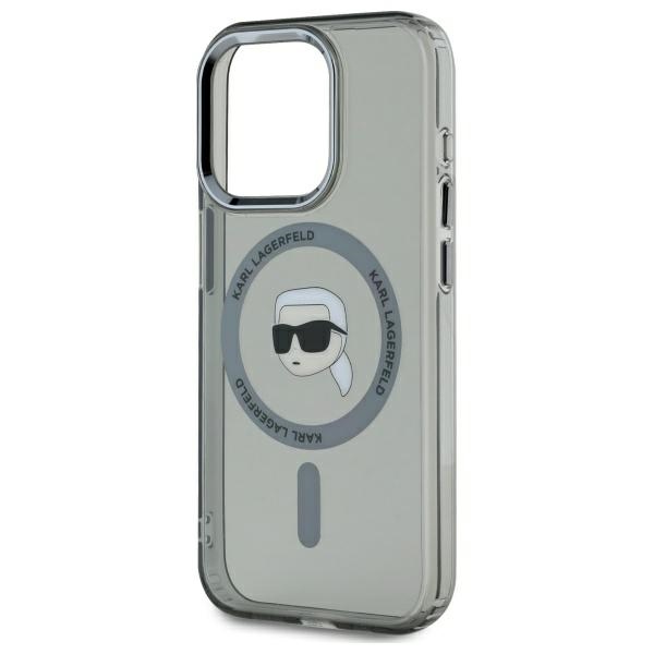iTok webáruház - Karl Lagerfeld Karl Lagerfeld KLHMP15LHLSKIK tok iPhone 15 Pro 6,1 hüvelykes készülékhez – fekete, IML Metal Karl Head MagSafe 3 Karl Lagerfeld KLHMP15LHLSKIK iPhone 15 Pro 6.1" black/black hardcase IML Metal Karl Head MagSafe