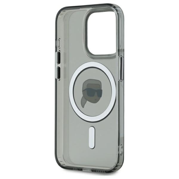 iTok webáruház - Karl Lagerfeld Karl Lagerfeld KLHMP15LHLSKIK tok iPhone 15 Pro 6,1 hüvelykes készülékhez – fekete, IML Metal Karl Head MagSafe 4 Karl Lagerfeld KLHMP15LHLSKIK iPhone 15 Pro 6.1" black/black hardcase IML Metal Karl Head MagSafe