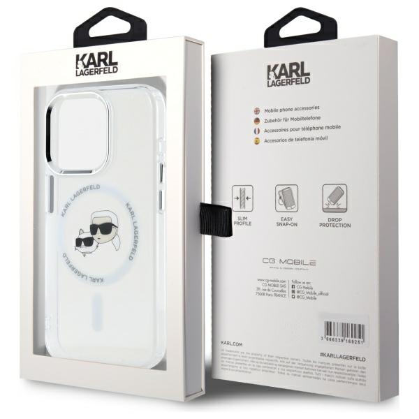 iTok webáruház - Karl Lagerfeld Karl Lagerfeld IML Metal Karl&Choupette Head MagSafe iPhone 15 Pro tok (fehér) 8 Karl Lagerfeld IML Metal Karl&Choupette Head MagSafe iPhone 15 Pro Case (fehér)