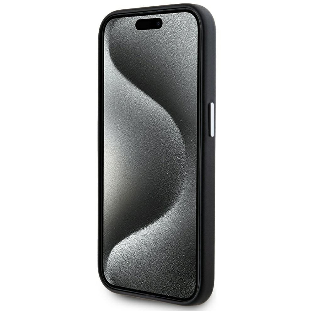 iTok webáruház - Karl Lagerfeld Karl Lagerfeld FW Metal Plate MagSafe tok iPhone 15 Pro készülékhez (fekete) 5 Karl Lagerfeld FW Metal Plate MagSafe iPhone 15 Pro Case (fekete)