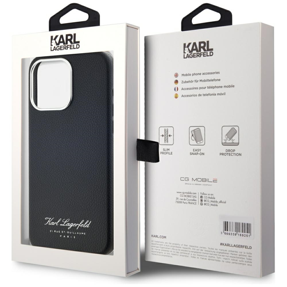iTok webáruház - Karl Lagerfeld Karl Lagerfeld Hotel RSG tok iPhone 15 Pro készülékhez (fekete) 8 Karl Lagerfeld hotel RSG iPhone 15 Pro case (fekete)
