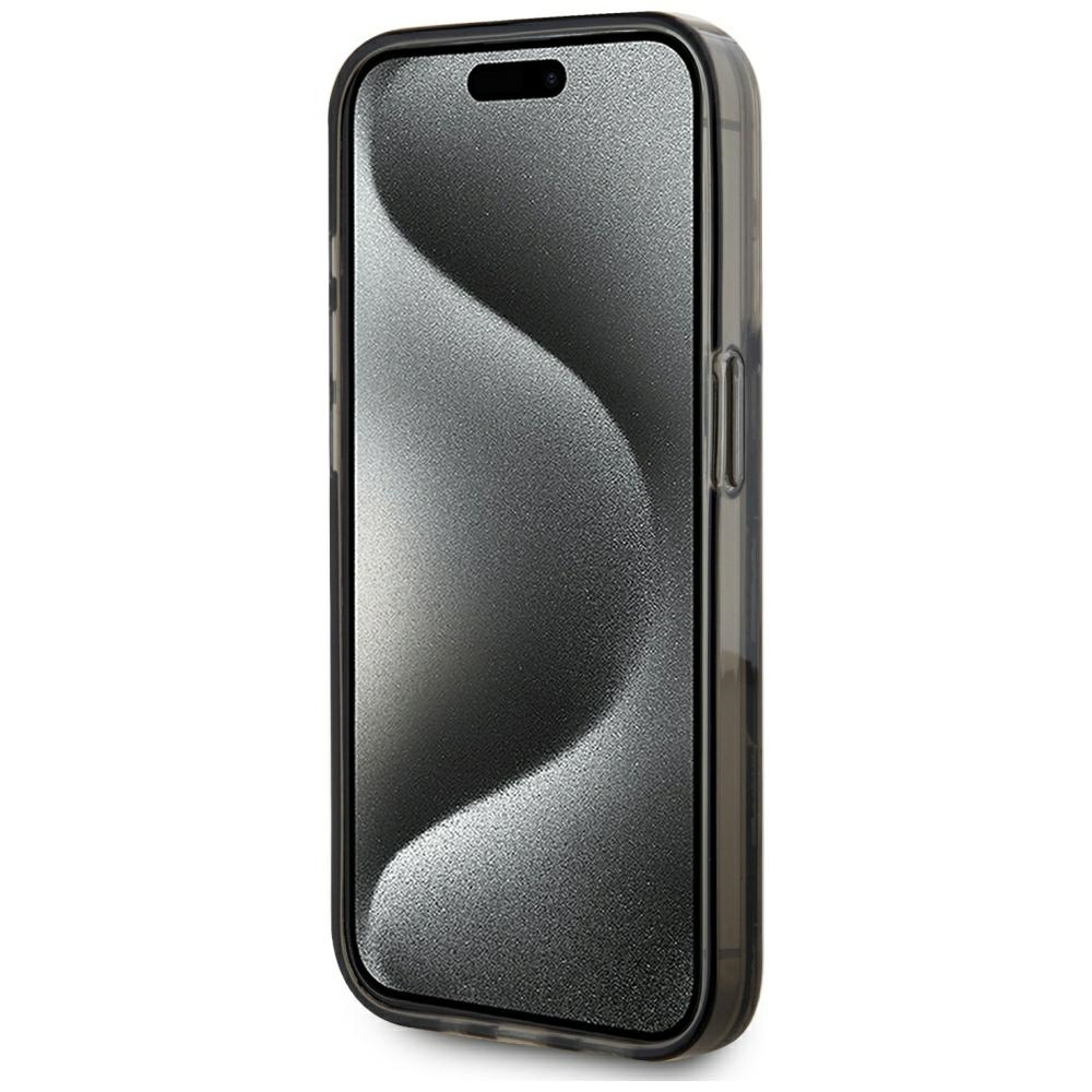 iTok webáruház - Karl Lagerfeld Karl Lagerfeld Liquide Glitter Monogram Gradient tok iPhone 15 Pro készülékhez (fekete) 5 Karl Lagerfeld Liquide Glitter Monogram Gradient iPhone 15 Pro Case (fekete)