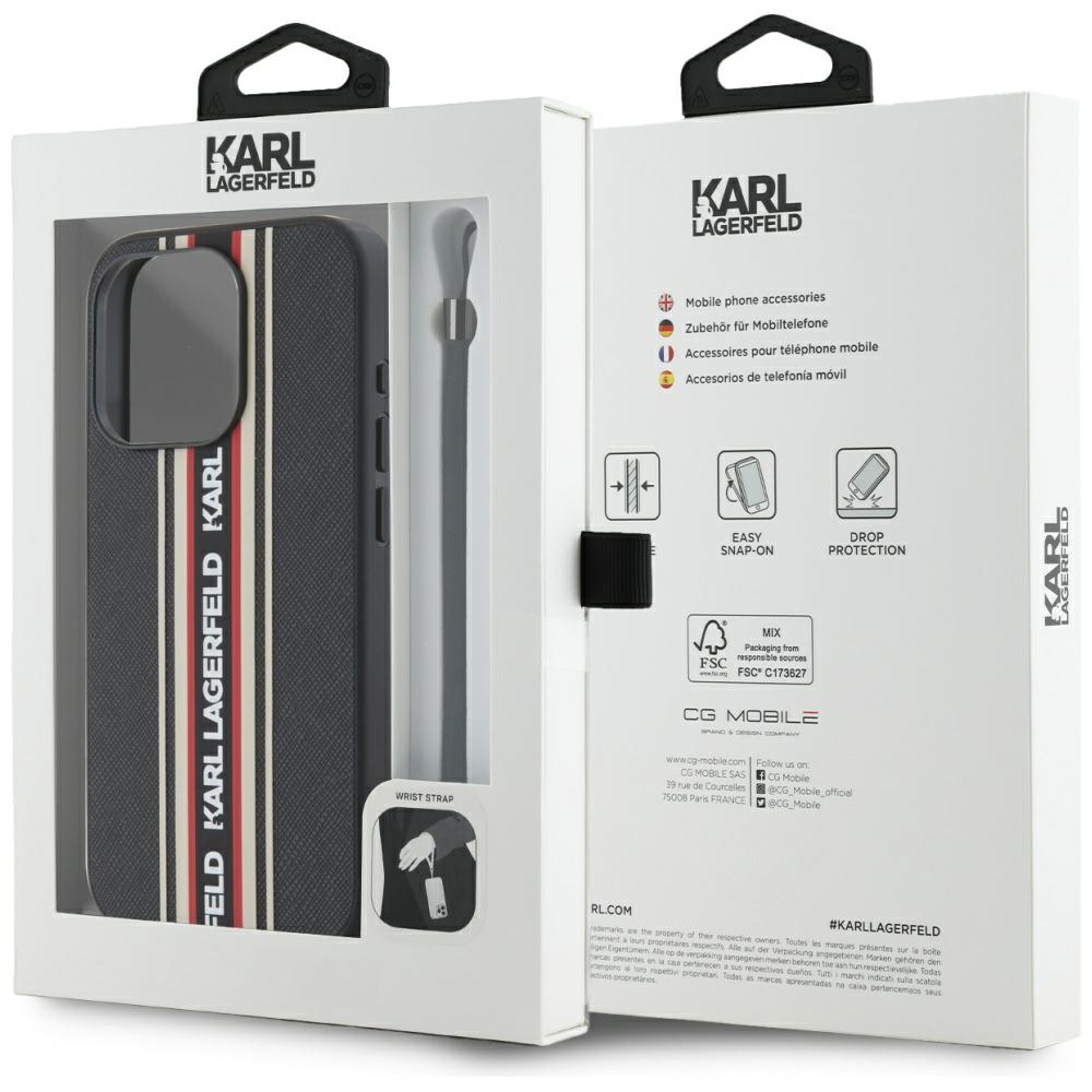 iTok webáruház - Karl Lagerfeld Karl Lagerfeld Saffiano Athleisure Stripes Cord tok iPhone 15 Pro készülékhez (piros) 7 Karl Lagerfeld Saffiano Athleisure Stripes Cord iPhone 15 Pro Case (piros)