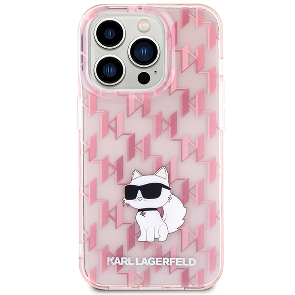 iTok webáruház - Karl Lagerfeld Karl Lagerfeld Monogram Choupette tok iPhone 15 Pro Max készülékhez (rózsaszín) 3 Karl Lagerfeld Monogram Choupette case for iPhone 15 Pro Max (rózsaszín)