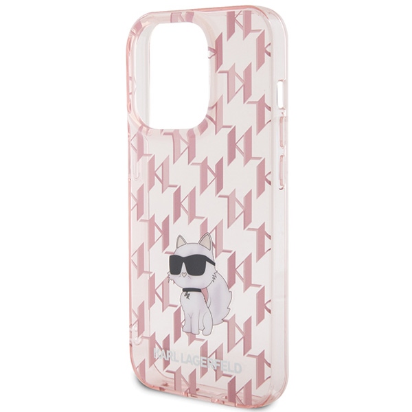 iTok webáruház - Karl Lagerfeld Karl Lagerfeld Monogram Choupette tok iPhone 15 Pro Max készülékhez (rózsaszín) 6 Karl Lagerfeld Monogram Choupette case for iPhone 15 Pro Max (rózsaszín)