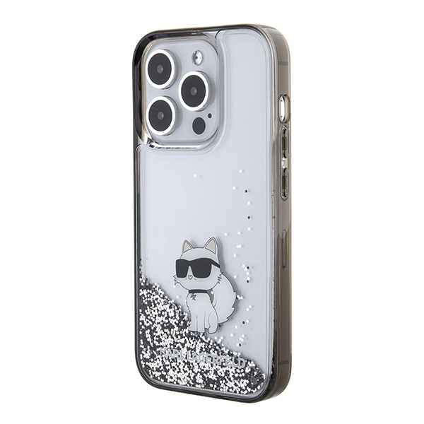 iTok webáruház - Karl Lagerfeld Karl Lagerfeld Liquid Glitter Choupette tok iPhone 15 Pro Max készülékhez (átlátszó) 2 Karl Lagerfeld Liquid Glitter Choupette case for iPhone 15 Pro Max (átlátszó)