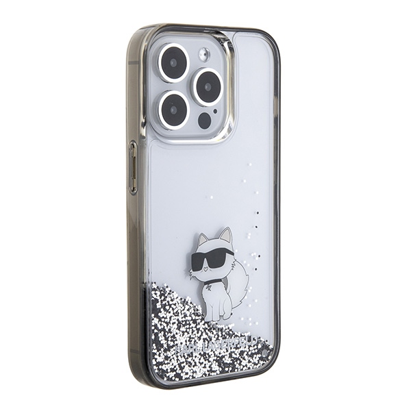 iTok webáruház - Karl Lagerfeld Karl Lagerfeld Liquid Glitter Choupette tok iPhone 15 Pro Max készülékhez (átlátszó) 4 Karl Lagerfeld Liquid Glitter Choupette case for iPhone 15 Pro Max (átlátszó)