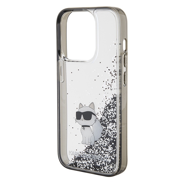 iTok webáruház - Karl Lagerfeld Karl Lagerfeld Liquid Glitter Choupette tok iPhone 15 Pro Max készülékhez (átlátszó) 6 Karl Lagerfeld Liquid Glitter Choupette case for iPhone 15 Pro Max (átlátszó)