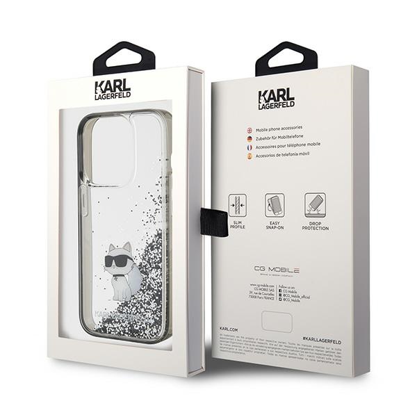 iTok webáruház - Karl Lagerfeld Karl Lagerfeld Liquid Glitter Choupette tok iPhone 15 Pro Max készülékhez (átlátszó) 8 Karl Lagerfeld Liquid Glitter Choupette case for iPhone 15 Pro Max (átlátszó)