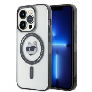 Karl Lagerfeld KLHMP15XHCHNOTK iPhone 15 Pro Max 6.7″ átlátszó MagSafe tok – Choupette feje
