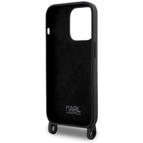 iTok webáruház - Karl Lagerfeld Karl Lagerfeld KLHCP15XSCBSCNK Crossbody Silicone Choupette tok iPhone 15 Pro Max 6,7 hüvelykhez – fekete 6 Karl Lagerfeld KLHCP15XSCBSCNK iPhone 15 Pro Max 6.7" hardcase black/black Crossbody Silicone Choupette