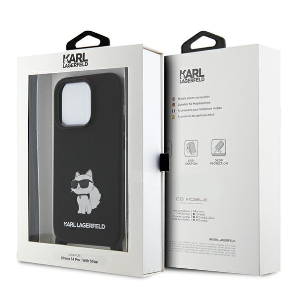 iTok webáruház - Karl Lagerfeld Karl Lagerfeld KLHCP15XSCBSCNK Crossbody Silicone Choupette tok iPhone 15 Pro Max 6,7 hüvelykhez – fekete 7 Karl Lagerfeld KLHCP15XSCBSCNK iPhone 15 Pro Max 6.7" hardcase black/black Crossbody Silicone Choupette