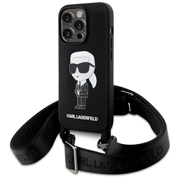 iTok webáruház - Karl Lagerfeld Karl Lagerfeld KLHCP15XSCBSKNK Crossbody Silicone Ikonik tok iPhone 15 Pro Max készülékhez, fekete 1 Karl Lagerfeld KLHCP15XSCBSKNK iPhone 15 Pro Max 6.7" hardcase black/black Crossbody Silicone Ikonik