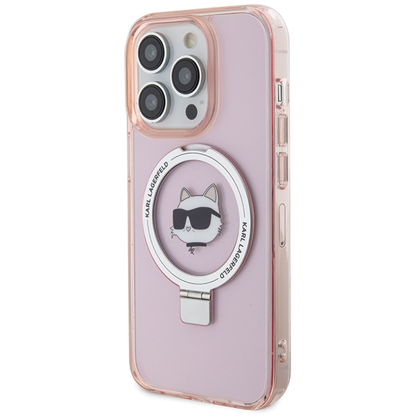 iTok webáruház - Karl Lagerfeld Karl Lagerfeld KLHMP15XHMRSCHP iPhone 15 Pro Max tok, rózsaszín 2 Karl Lagerfeld KLHMP15XHMRSCHP iPhone 15 Pro Max 6.7" pink/pink hardcase Ring Stand Choupette Head MagSafe