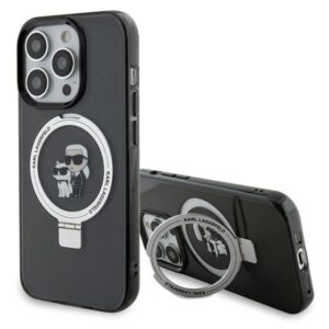 Karl Lagerfeld KLHMP15XHMRSKCK iPhone 15 Pro Max tok Karl&Choupette MagSafe gyűrűs állvánnyal
