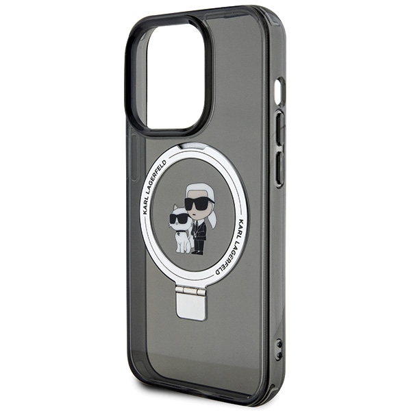 iTok webáruház - Karl Lagerfeld Karl Lagerfeld KLHMP15XHMRSKCK iPhone 15 Pro Max tok Karl&Choupette MagSafe gyűrűs állvánnyal 6 Karl Lagerfeld KLHMP15XHMRSKCK iPhone 15 Pro Max 6.7" black/black hardcase Ring Stand Karl&Choupette MagSafe