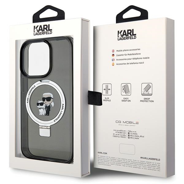iTok webáruház - Karl Lagerfeld Karl Lagerfeld KLHMP15XHMRSKCK iPhone 15 Pro Max tok Karl&Choupette MagSafe gyűrűs állvánnyal 8 Karl Lagerfeld KLHMP15XHMRSKCK iPhone 15 Pro Max 6.7" black/black hardcase Ring Stand Karl&Choupette MagSafe