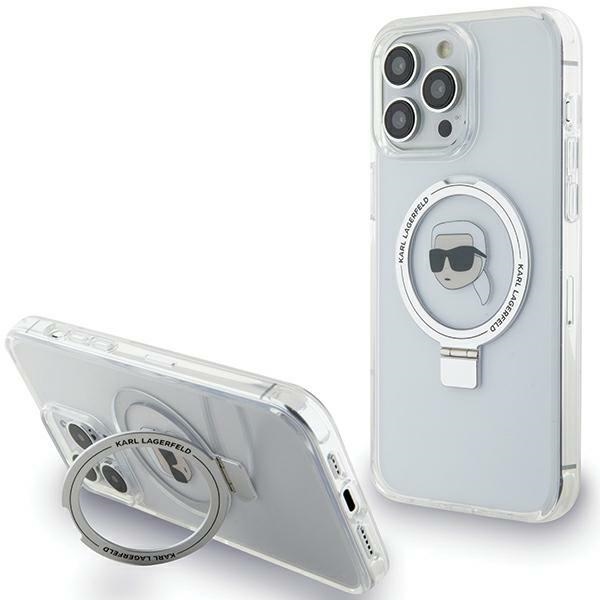 iTok webáruház - Karl Lagerfeld Karl Lagerfeld KLHMP15XHMRSKHH iPhone 15 Pro Max tok Ring Stand Karl Head MagSafe, fehér 1 Karl Lagerfeld KLHMP15XHMRSKHH iPhone 15 Pro Max 6.7" white/white hardcase Ring Stand Karl Head MagSafe