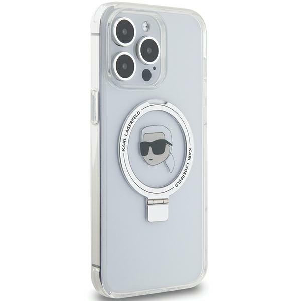 iTok webáruház - Karl Lagerfeld Karl Lagerfeld KLHMP15XHMRSKHH iPhone 15 Pro Max tok Ring Stand Karl Head MagSafe, fehér 5 Karl Lagerfeld KLHMP15XHMRSKHH iPhone 15 Pro Max 6.7" white/white hardcase Ring Stand Karl Head MagSafe