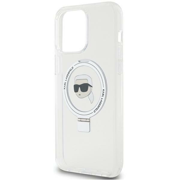 iTok webáruház - Karl Lagerfeld Karl Lagerfeld KLHMP15XHMRSKHH iPhone 15 Pro Max tok Ring Stand Karl Head MagSafe, fehér 6 Karl Lagerfeld KLHMP15XHMRSKHH iPhone 15 Pro Max 6.7" white/white hardcase Ring Stand Karl Head MagSafe