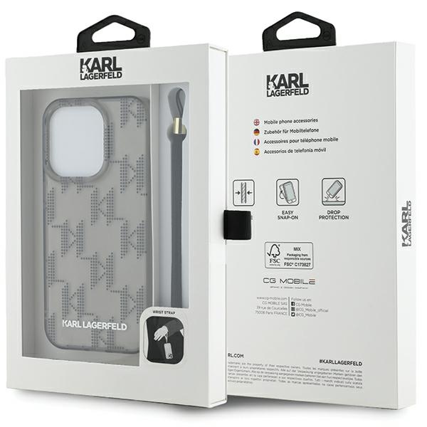iTok webáruház - Karl Lagerfeld Karl Lagerfeld IML Mono KL Pattern & Cord tok iPhone 15 Pro Max készülékhez (fekete) 7 Karl Lagerfeld IML Mono KL Pattern & Cord case for iPhone 15 Pro Max (fekete)