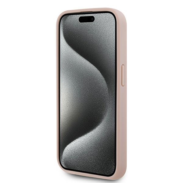 iTok webáruház - Karl Lagerfeld Karl Lagerfeld Leather Monogram Metal Logo tok iPhone 15 Pro Max készülékhez (rózsaszín) 5 Karl Lagerfeld Leather Monogram Metal Logo case for iPhone 15 Pro Max (rózsaszín)