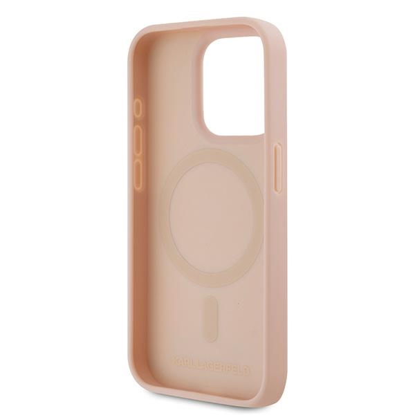 iTok webáruház - Karl Lagerfeld Karl Lagerfeld Leather Monogram Metal Logo tok iPhone 15 Pro Max készülékhez (rózsaszín) 7 Karl Lagerfeld Leather Monogram Metal Logo case for iPhone 15 Pro Max (rózsaszín)