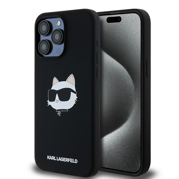iTok webáruház - Karl Lagerfeld Karl Lagerfeld Silicone Choupette Head MagSafe tok iPhone 15 Pro Max készülékhez (fekete) 1 Karl Lagerfeld Silicone Choupette Head MagSafe case for iPhone 15 Pro Max (fekete)