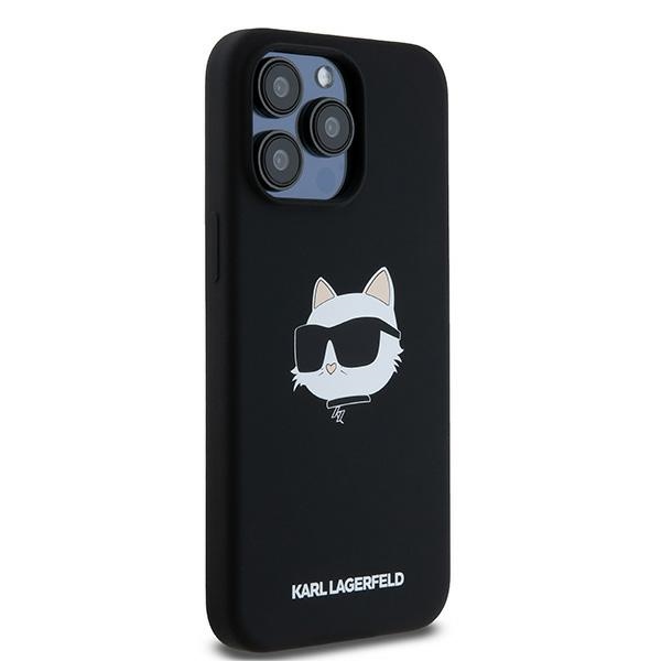 iTok webáruház - Karl Lagerfeld Karl Lagerfeld Silicone Choupette Head MagSafe tok iPhone 15 Pro Max készülékhez (fekete) 4 Karl Lagerfeld Silicone Choupette Head MagSafe case for iPhone 15 Pro Max (fekete)