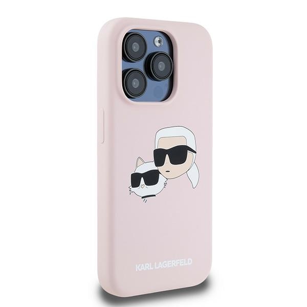 iTok webáruház - Karl Lagerfeld Karl Lagerfeld Silicone Karl & Choupette MagSafe tok iPhone 15 Pro Max készülékhez (rózsaszín) 4 Karl Lagerfeld Silicone Karl&Choupette MagSafe Case for iPhone 15 Pro Max (rózsaszín)