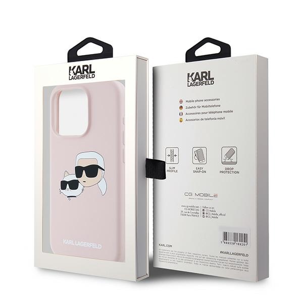 iTok webáruház - Karl Lagerfeld Karl Lagerfeld Silicone Karl & Choupette MagSafe tok iPhone 15 Pro Max készülékhez (rózsaszín) 8 Karl Lagerfeld Silicone Karl&Choupette MagSafe Case for iPhone 15 Pro Max (rózsaszín)