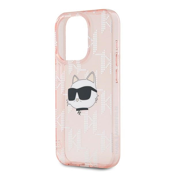 iTok webáruház - Karl Lagerfeld Karl Lagerfeld IML Choupette Head & Monogram tok iPhone 15 Pro Max készülékhez (rózsaszín) 6 Karl Lagerfeld IML Choupette Head & Monogram case for iPhone 15 Pro Max (rózsaszín)