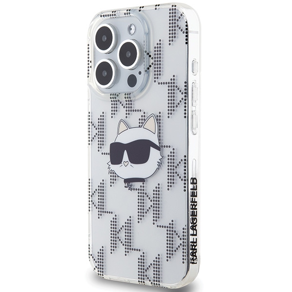 iTok webáruház - Karl Lagerfeld Karl Lagerfeld IML Choupette Head & Monogram tok iPhone 15 Pro Max készülékhez (átlátszó) 2 Karl Lagerfeld IML Choupette Head & Monogram case for iPhone 15 Pro Max (átlátszó)